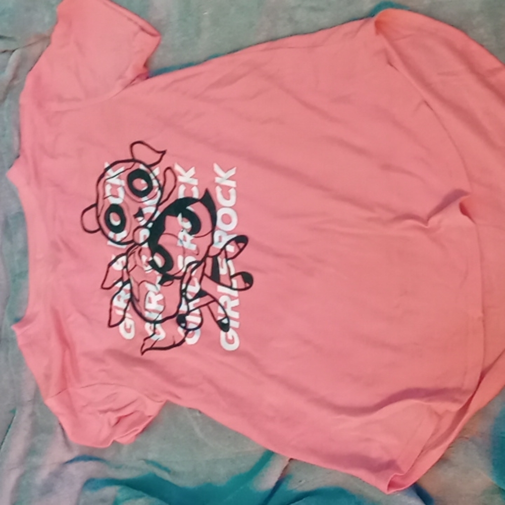 Girls rock power puff girls kid shirt